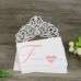 50pcs Unique Laser Cut Wedding Invitation Cards in White